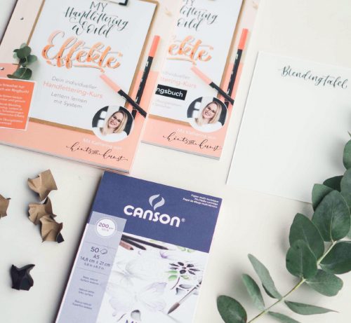 Handlettering Effekte Materialbox