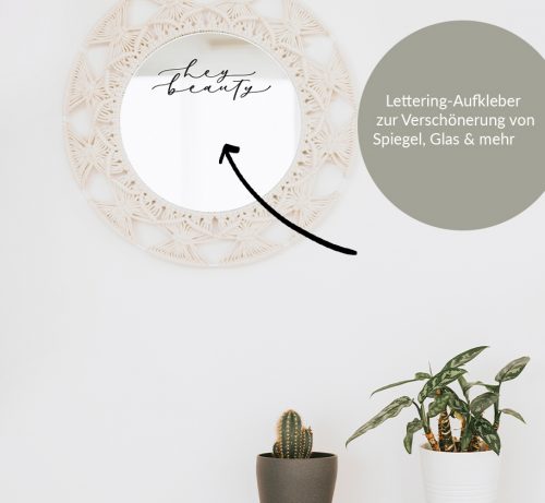 Aufkleber hey beauty