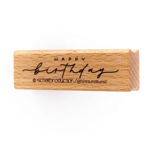 Stempel "happy birthday"