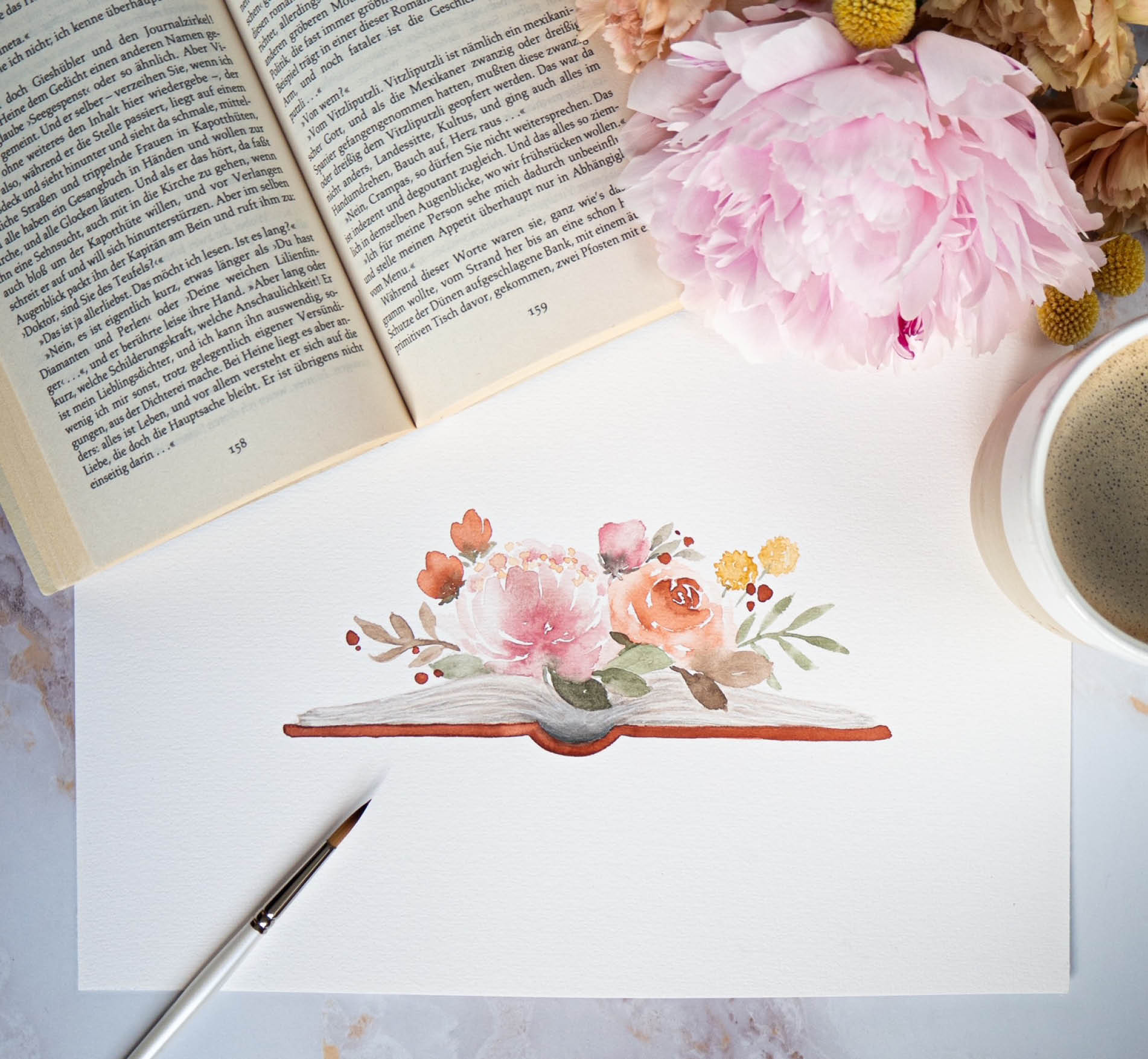 hintsundkunst_loosewatercolor_flowers3 Buch Loose Watercolor - Flowers