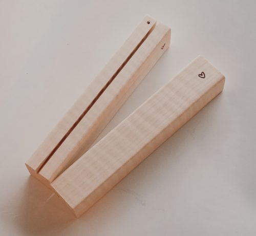 Kartenhalter Set aus Holz Herz