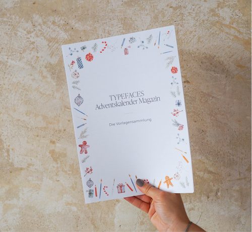 TYPEFACES Adventskalender Vorlagensammlung